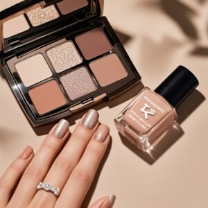 alt="professional makeup and nail matching" - Salon coordination example