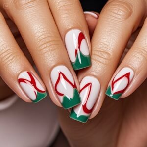white pedicure for fair skin