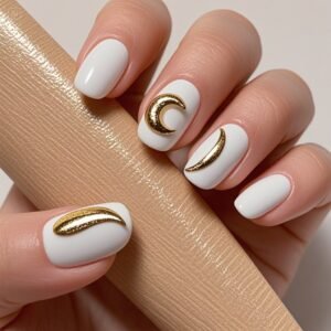 white pedicure for fair skin