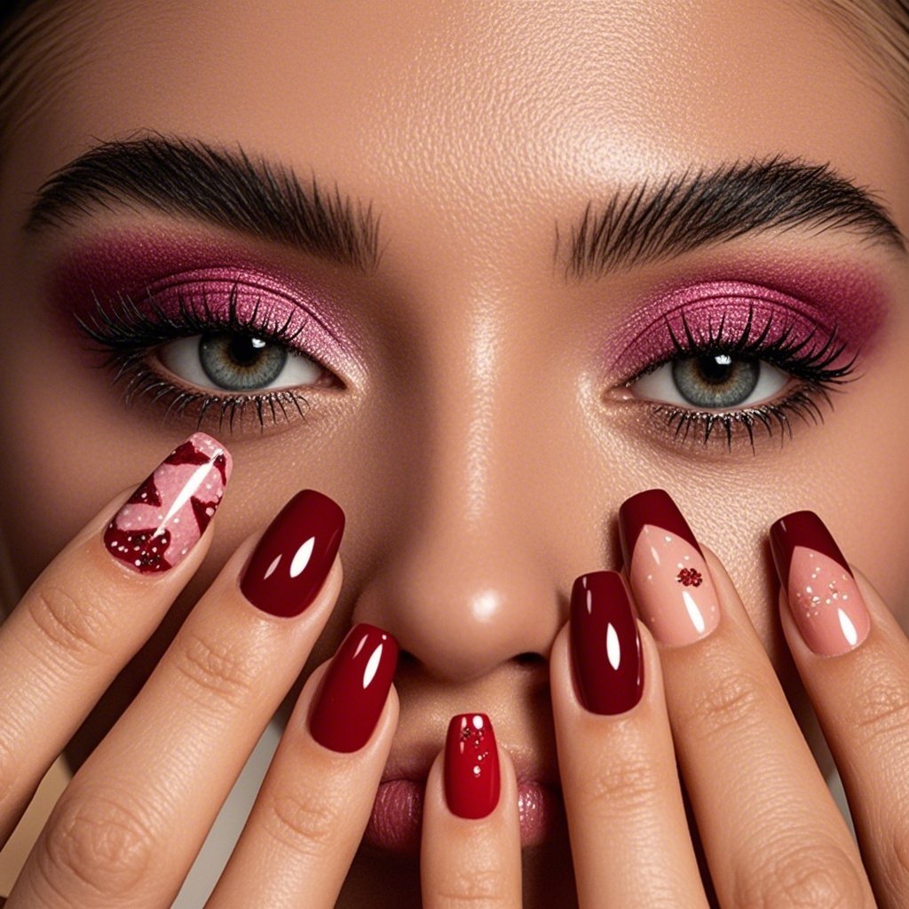 alt="match nails with makeup color wheel" - Color coordination diagram
