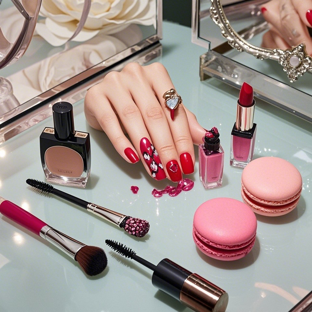 alt="match nails with makeup color wheel" - Color coordination diagram
