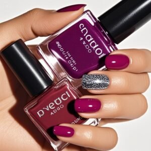 2025's hottest nail polish colors displayed in bottles