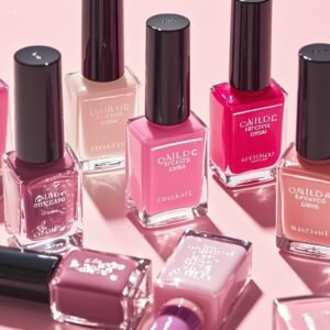 2025's hottest nail polish colors displayed in bottles