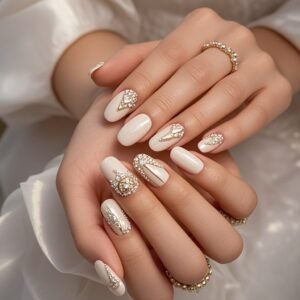 alt="bridal nail designs" – A guide to perfect wedding nails.