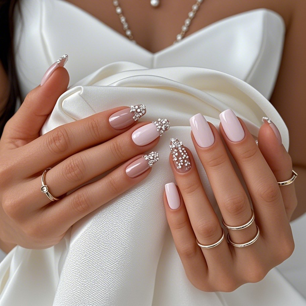 alt="bridal nail designs" – A guide to perfect wedding nails.