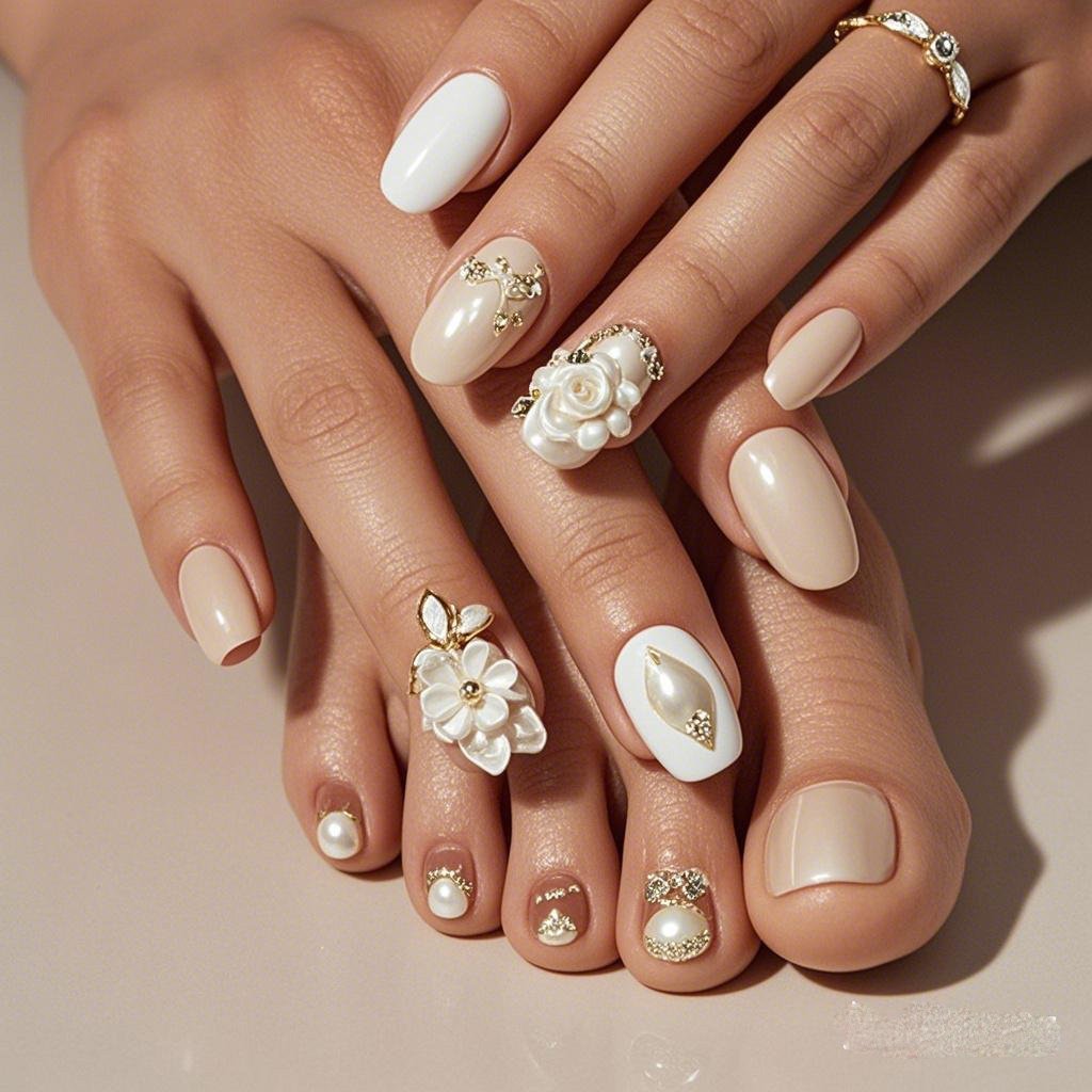 alt="bridal nails 2025" – A guide to top wedding nail trends