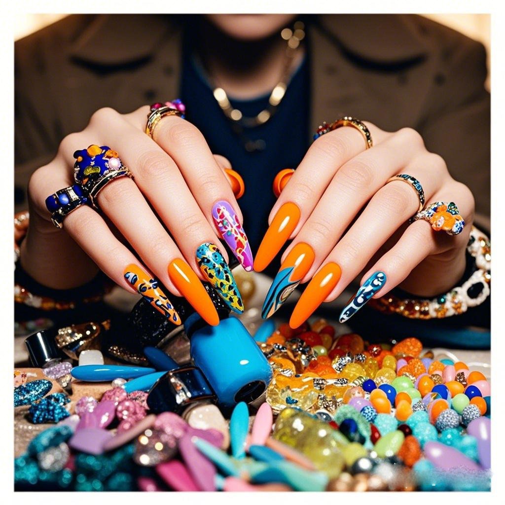 alt="easy and creative nail designs" – A collection of DIY nail art designs.