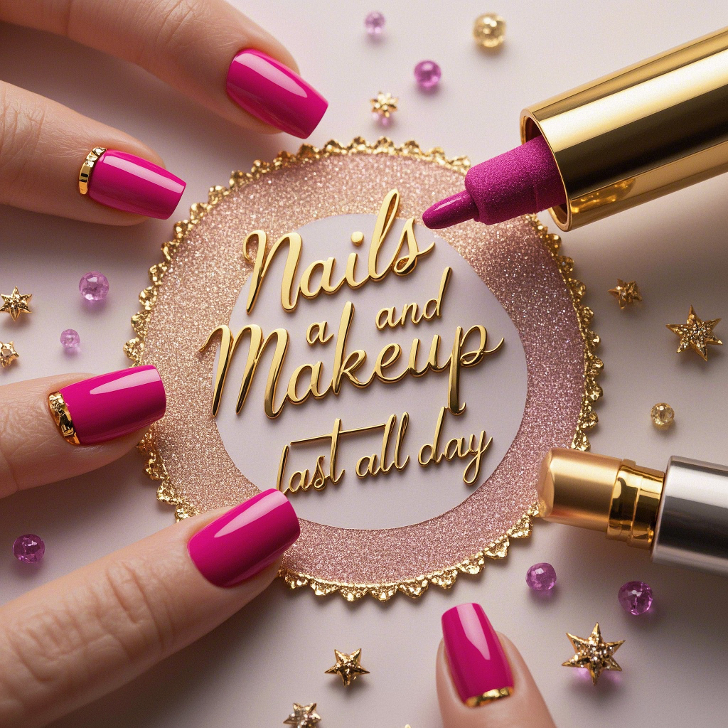 alt="nails and makeup last all day" – Professional techniques for enduring beauty looks.
