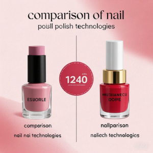 Compare different nail polish technologies.