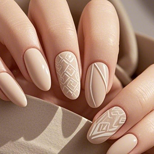 e.g. alt Classy neutral nail design . 2 1