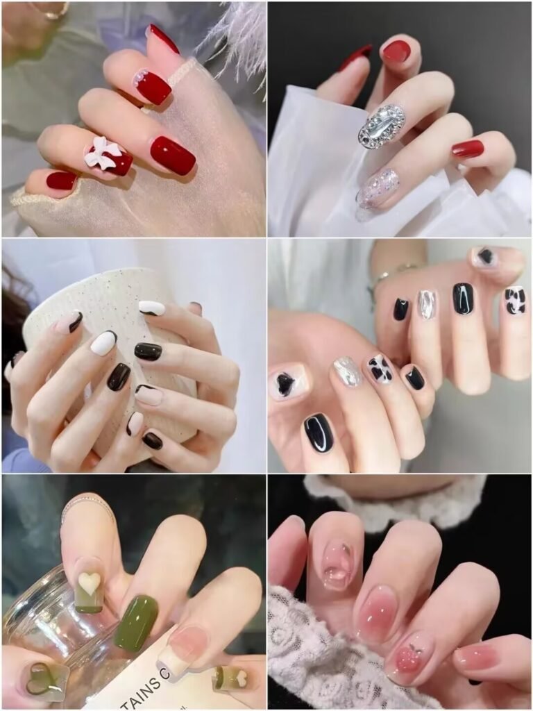Summer nail designs 2025 : Graphic Impact