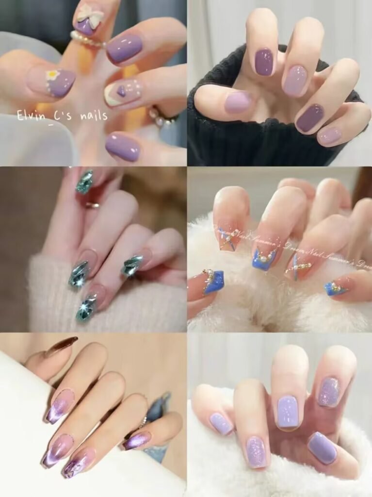 Summer nail designs 2025 :  Romantic Allure