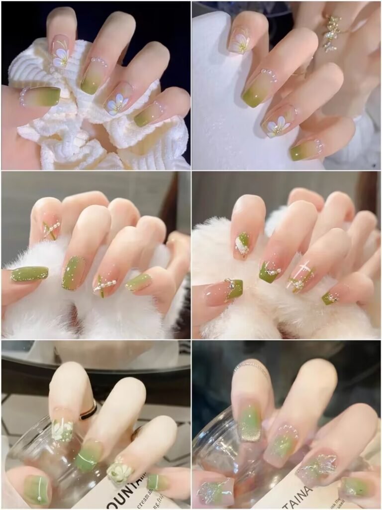 Summer nail designs 2025 : Nature's Palette