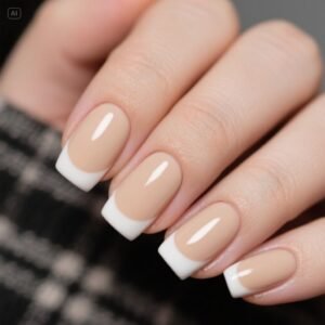 French manicure：(Whitening Manicure for Everyday Wear)