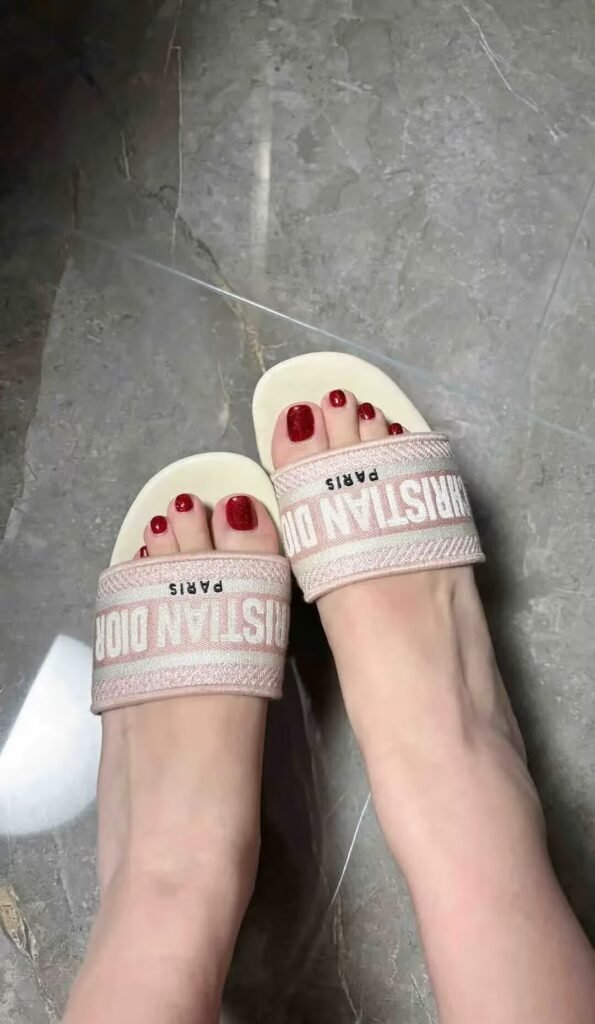 "minimalist white french toe nails with sandals 2025"