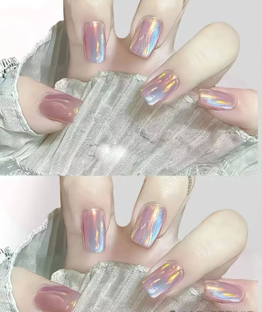 2025 Airy Nail Trends: Translucent gel collides with minimalism, showing a breathable gradient design.
