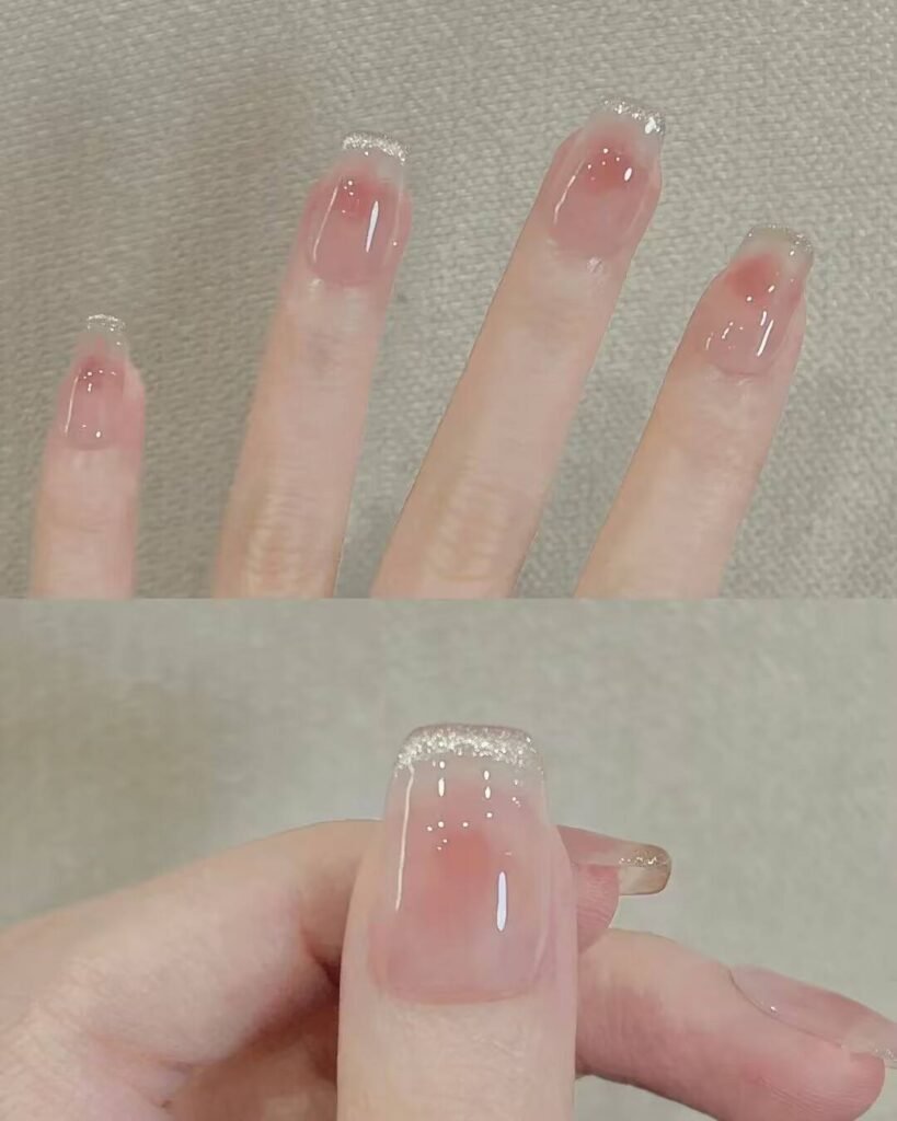 2025 nail trends short nails: Chic Short Nails with Minimalist Art, Neutral Tones & Metallic Accents. Perfect for Effortless Elegance! ✨ #ShortNails #NailTrends2025