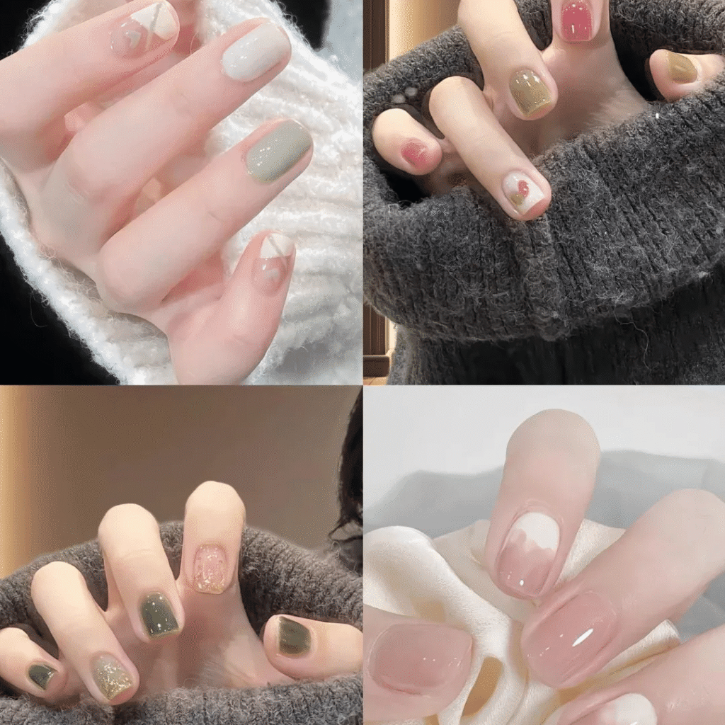 2025 Short Nail Trends: 6 Viral Designs to Slim & Whiten Fingers + Pro Tips 21 2025 short nail trends:Effortless Elegance for All Skin Tones