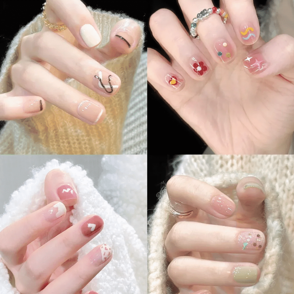 2025 Short Nail Trends: 6 Viral Designs to Slim & Whiten Fingers + Pro Tips 30 2025 short nail trends:Effortless Elegance for All Skin Tones