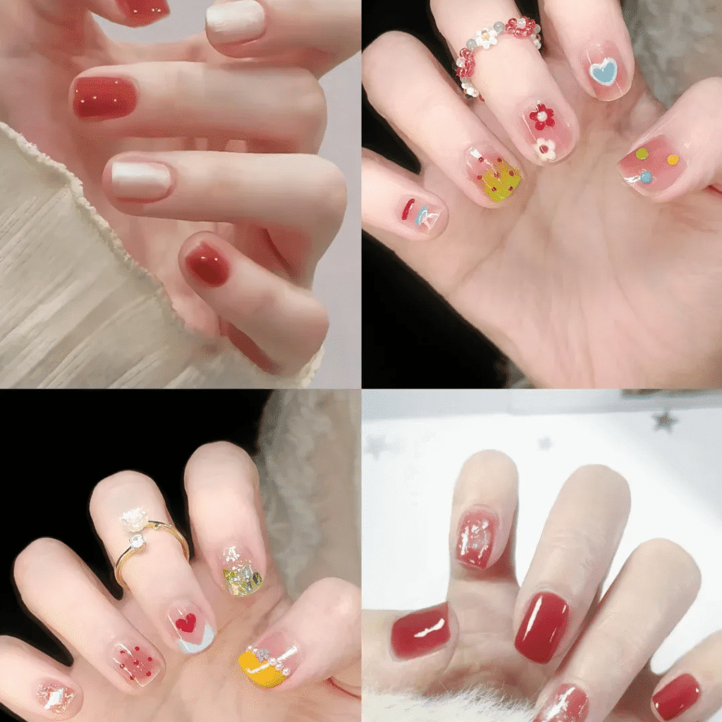 2025 Short Nail Trends: 6 Viral Designs to Slim & Whiten Fingers + Pro Tips 9 2025 short nail trends:Effortless Elegance for All Skin Tones