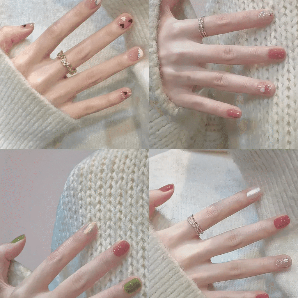 2025 Short Nail Trends: 6 Viral Designs to Slim & Whiten Fingers + Pro Tips 12 2025 short nail trends:Effortless Elegance for All Skin Tones