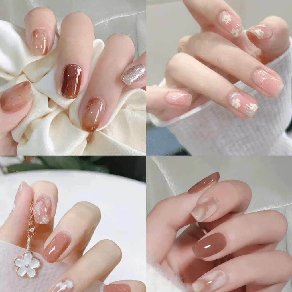 2025 Short Nail Trends: 6 Viral Designs to Slim & Whiten Fingers + Pro Tips 22 2025 short nail trends:Effortless Elegance for All Skin Tones