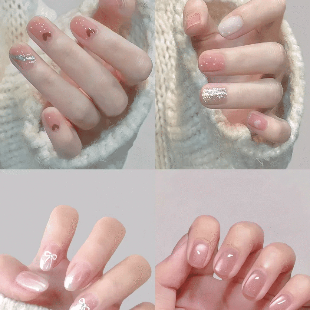 2025 Short Nail Trends: 6 Viral Designs to Slim & Whiten Fingers + Pro Tips 13 2025 short nail trends:Effortless Elegance for All Skin Tones