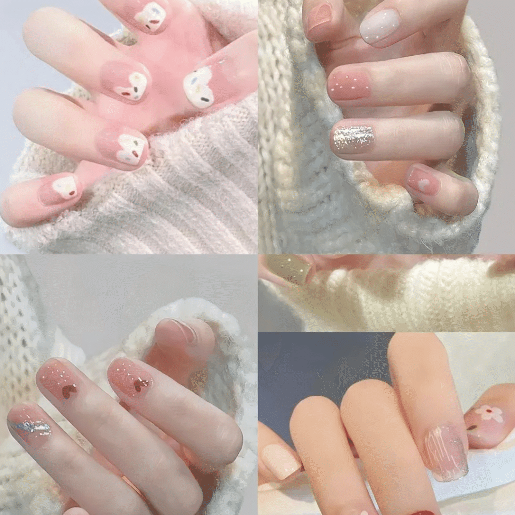 2025 Short Nail Trends: 6 Viral Designs to Slim & Whiten Fingers + Pro Tips 15 2025 short nail trends:Effortless Elegance for All Skin Tones