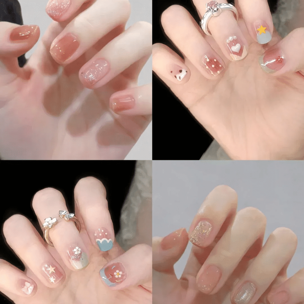2025 Short Nail Trends: 6 Viral Designs to Slim & Whiten Fingers + Pro Tips 6 2025 short nail trends 23