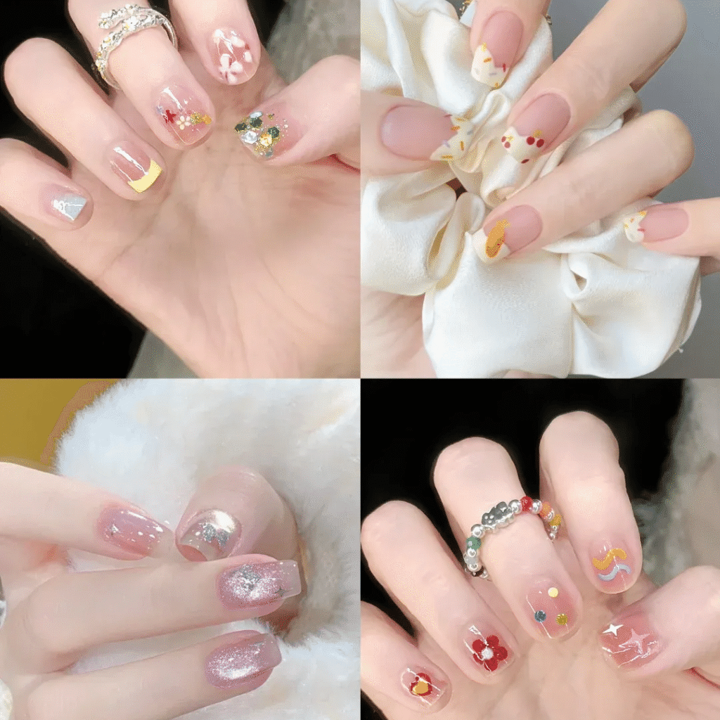 2025 Short Nail Trends: 6 Viral Designs to Slim & Whiten Fingers + Pro Tips 26 2025 short nail trends:Effortless Elegance for All Skin Tones