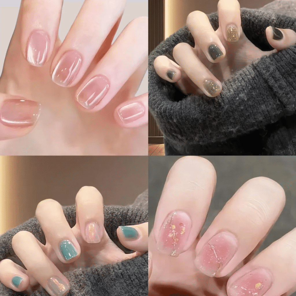 2025 Short Nail Trends: 6 Viral Designs to Slim & Whiten Fingers + Pro Tips 28 2025 short nail trends:Effortless Elegance for All Skin Tones