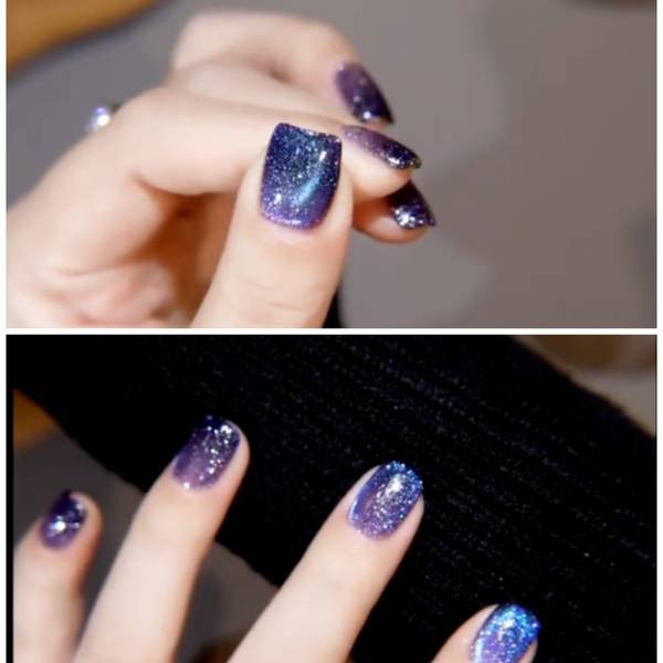 Dreamy Nail Designs 2025: Office-Approved & Hand-Whitening Styles from Seoul to NYC 19 "Dreamy Nail Designs 2025: pearlescent lavender nails with gold foil and minimalist line art, inspired by Seoul trends"
