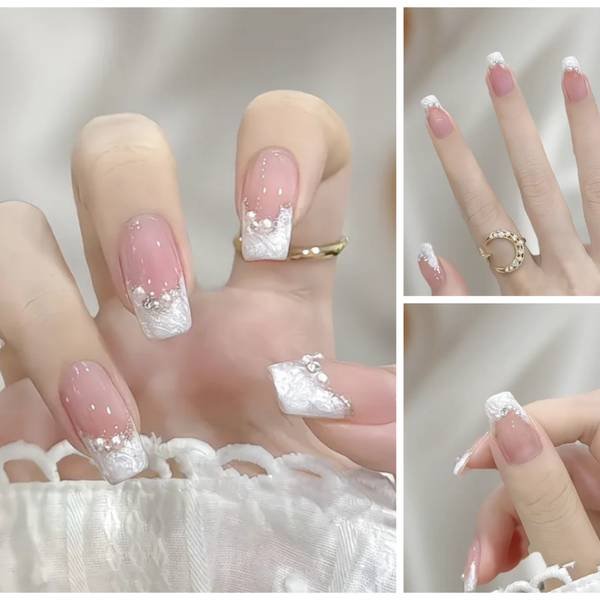 Dreamy Nail Designs 2025: Office-Approved & Hand-Whitening Styles from Seoul to NYC 21 "Dreamy Nail Designs 2025: pearlescent lavender nails with gold foil and minimalist line art, inspired by Seoul trends"