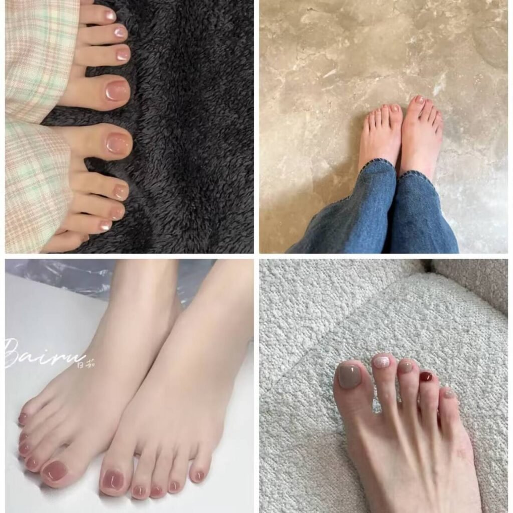 "Trendy Japanese pedicure designs 2025 – minimalist florals, geometric patterns, and pearl accents for elegant nails. #JPNailArt2025 #JapanesePedicure"