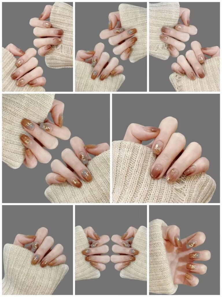 "Office Appropriate Nails: Minimalist Jellyfish Blue Design"
