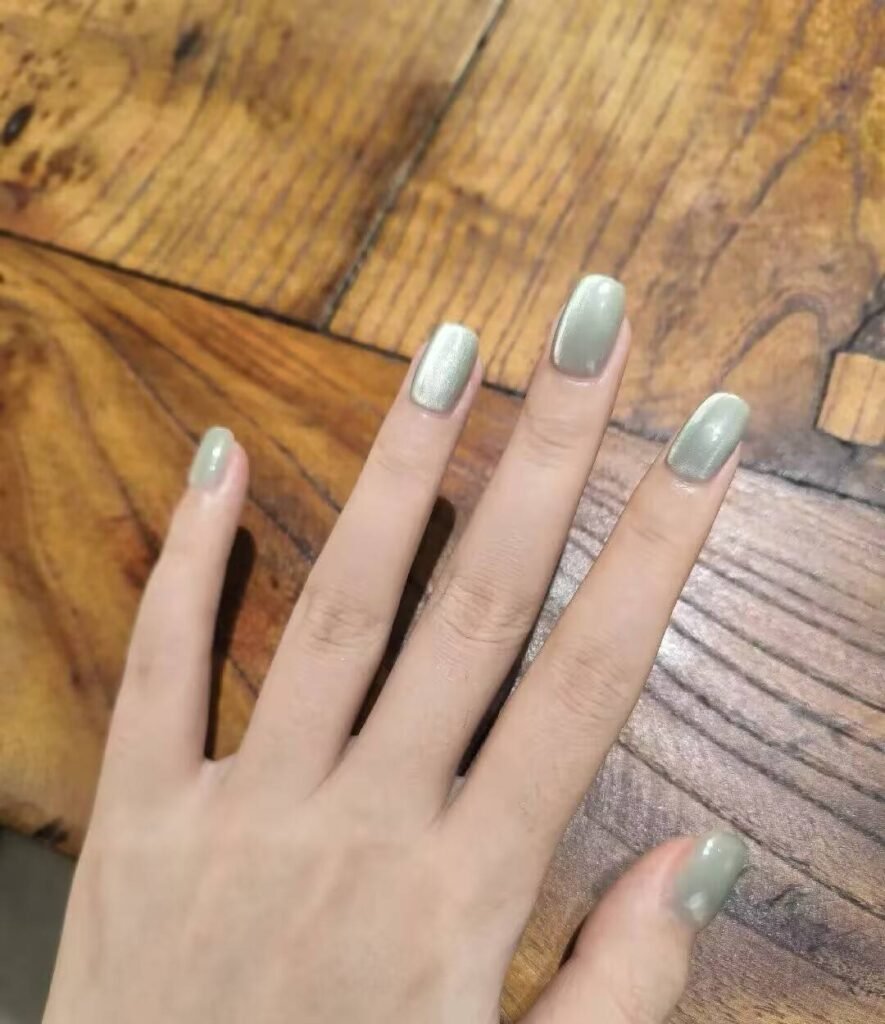 "Jellyfish Blue Nails with Glazed Finish Tutorial"