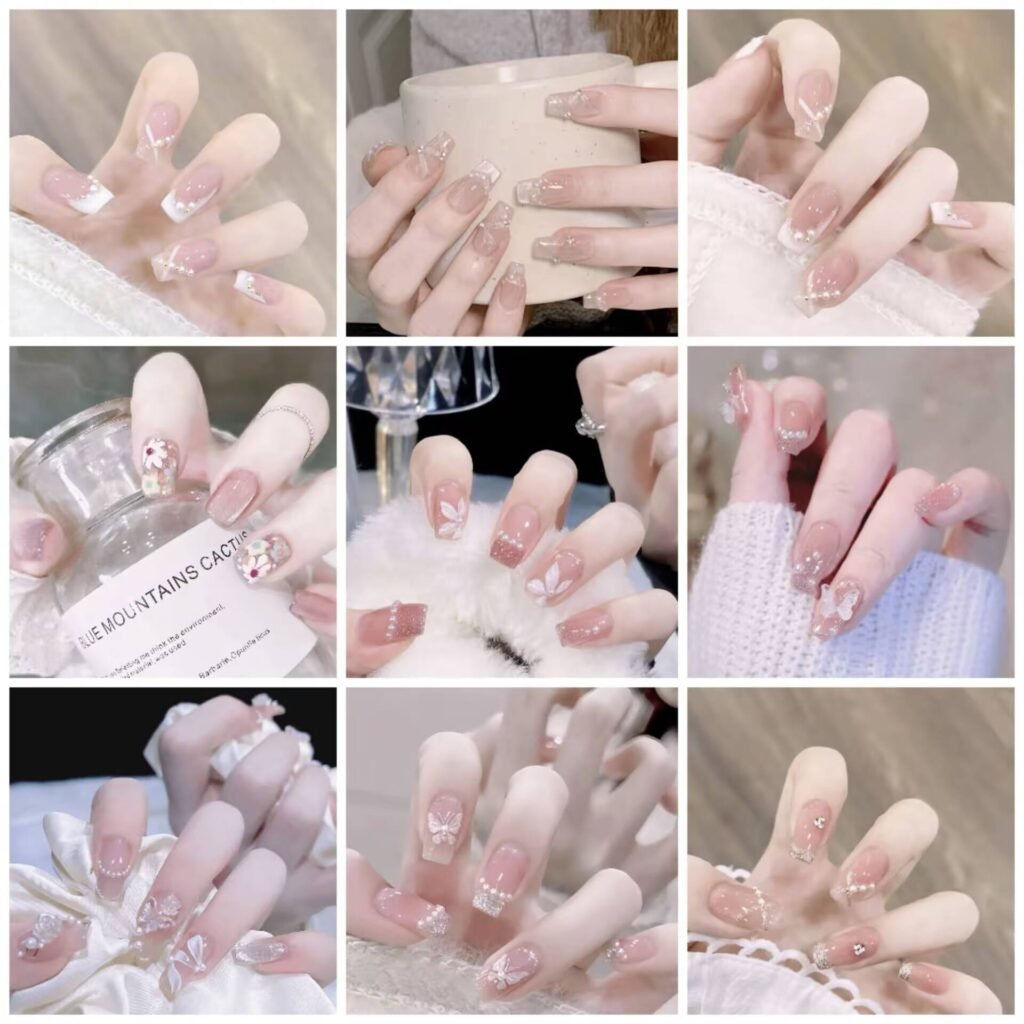 "Jellyfish Blue Nails with Glazed Finish Tutorial"