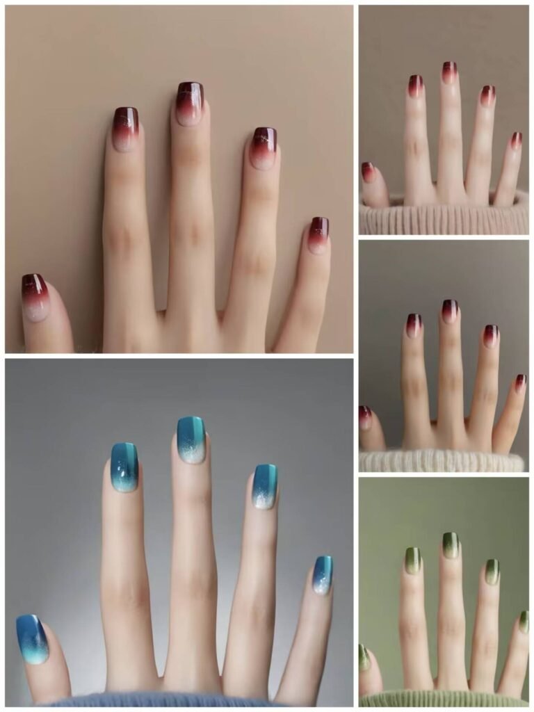 "Jellyfish Blue Nails with Glazed Finish Tutorial"