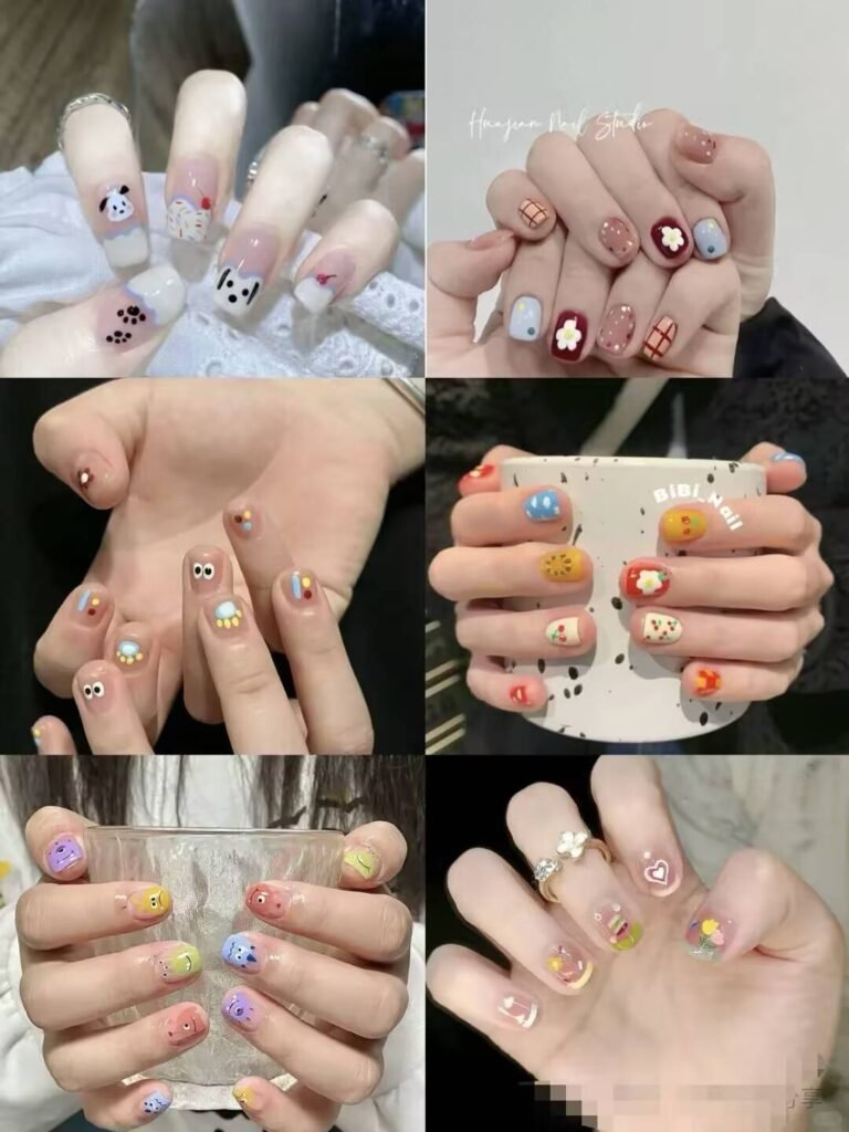 "Meteor Shower Glitter Nails for Party Occasions"