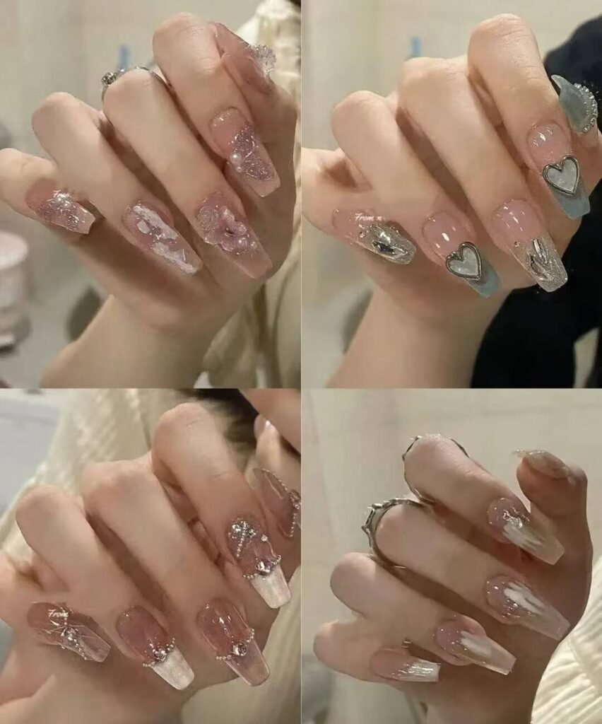 "Cream Shell White Pedicure with minimalist pearl finish - clean toe nail aesthetic" 