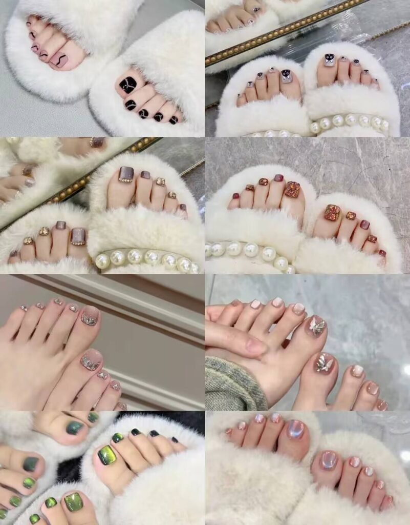 Ultimate Summer Pedicure Trends:"milky white minimalist pedicure with sandals"