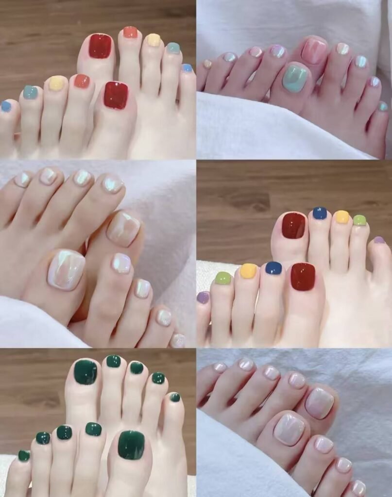 Ultimate Summer Pedicure Trends:"milky white minimalist pedicure with sandals"