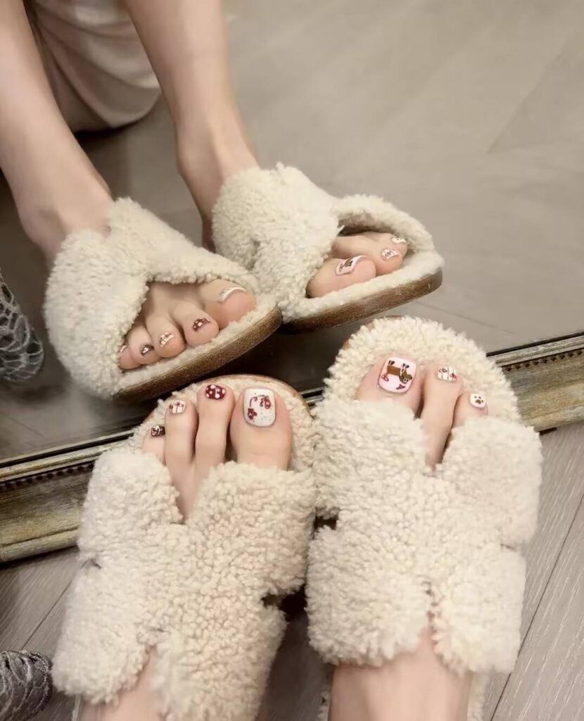 Ultimate Summer Pedicure Trends:"milky white minimalist pedicure with sandals"