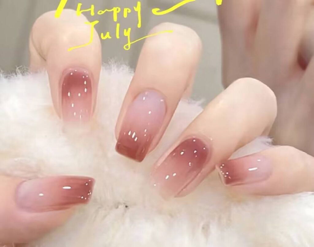 Short, elegant nail designs featuring minimalist styles like French tips, soft nude polish, and delicate gold accents on natural nails.