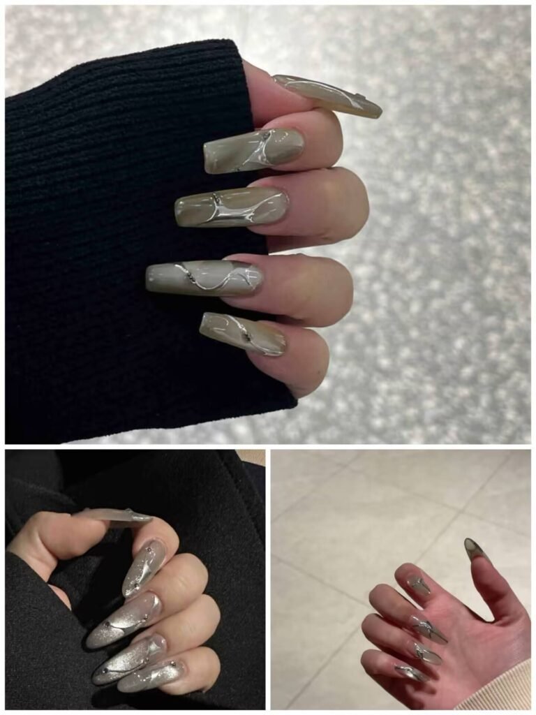 "Ultimate Nail Style Guide: showcase of trendy nail art designs including ombre, glitter, and minimalist styles on diverse hand models"