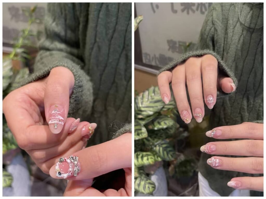 "Ultimate Nail Style Guide: showcase of trendy nail art designs including ombre, glitter, and minimalist styles on diverse hand models"