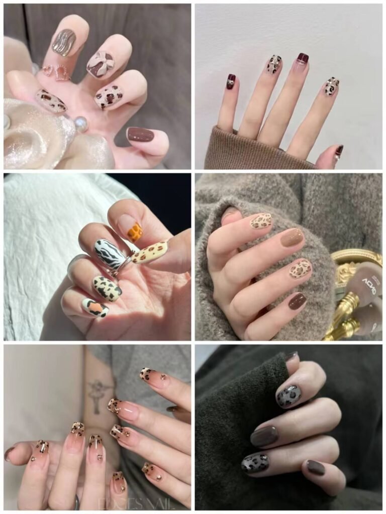 "Ultimate Nail Style Guide: showcase of trendy nail art designs including ombre, glitter, and minimalist styles on diverse hand models"
