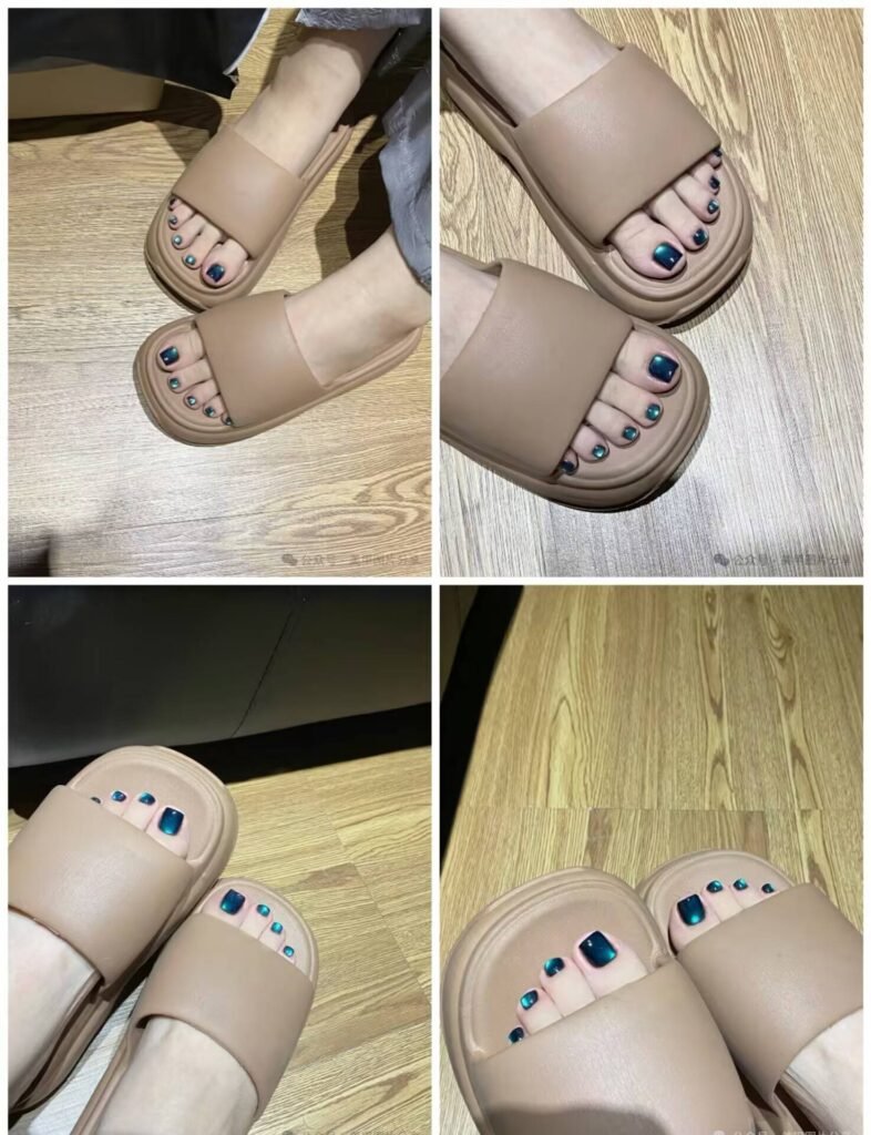 Cozy and luxurious winter pedicure styles 2025 with rich jewel tones and frosty metallic details.