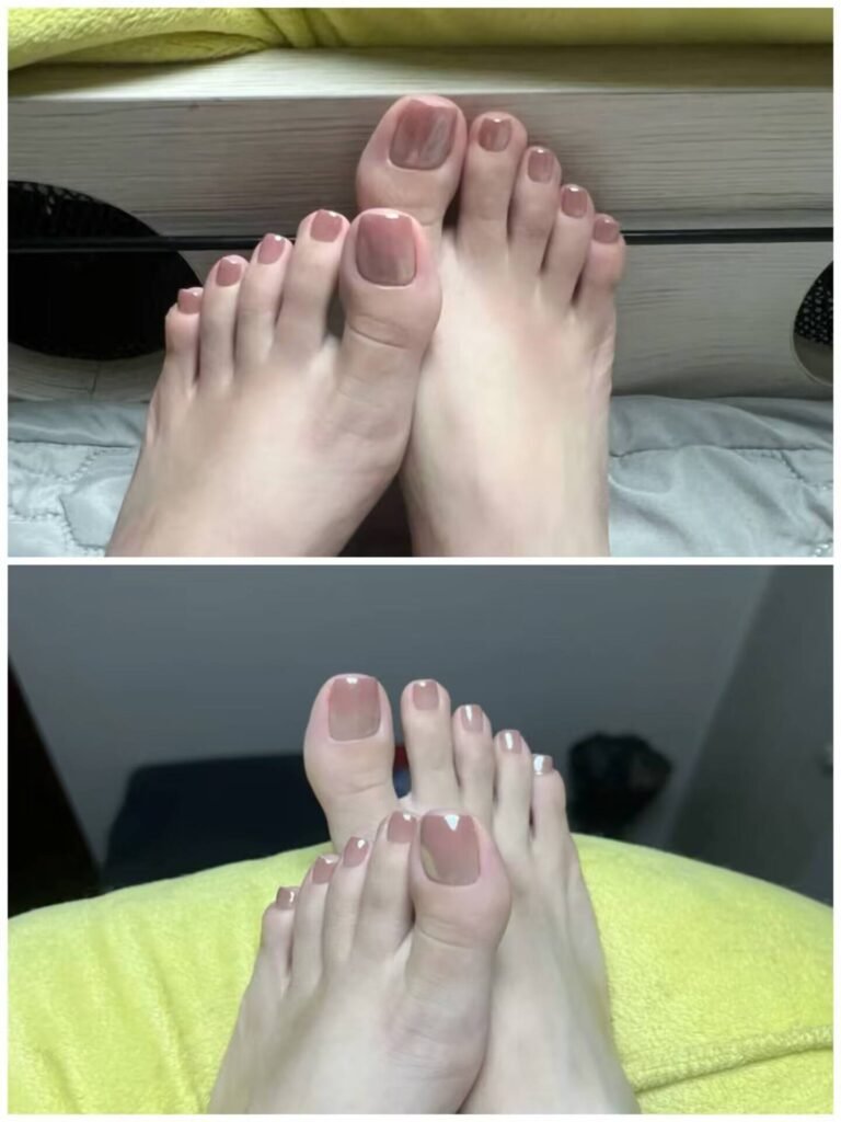 Cozy and luxurious winter pedicure styles 2025 with rich jewel tones and frosty metallic details.