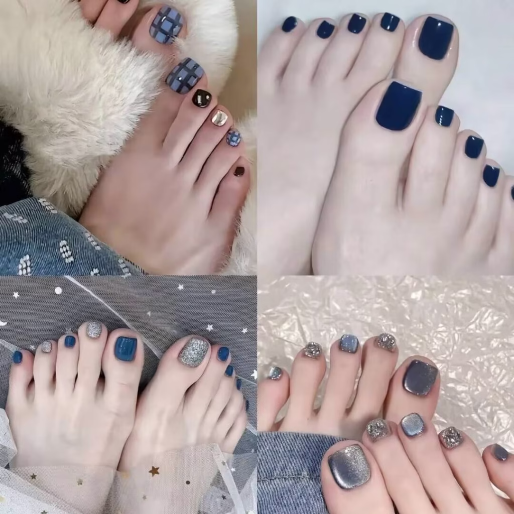 Modern aesthetic pedicure trends featuring soft pink French tips and floral accents on well-groomed feet